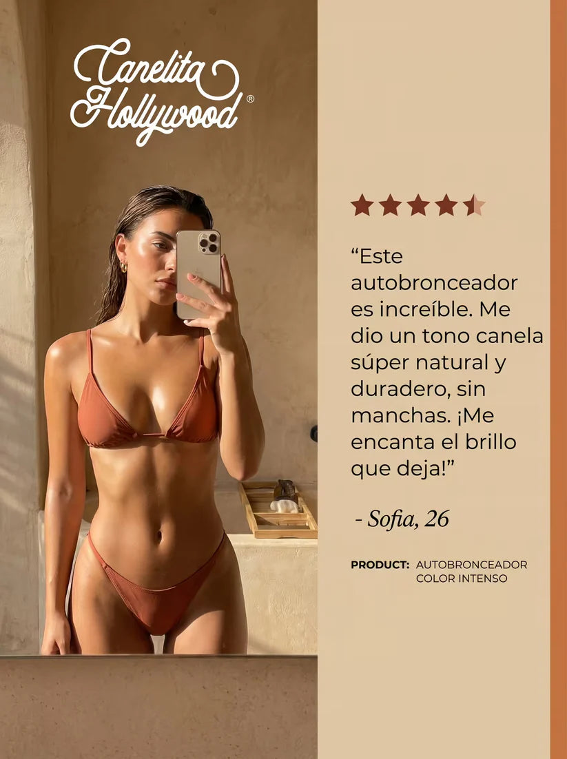 CANELITA HOLLYWOOD® AUTOBRONCEADOR NATURAL