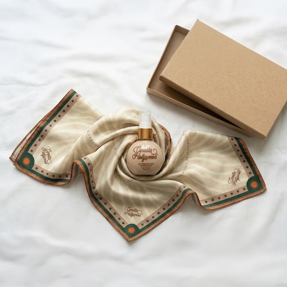 Kit autobronceador CANELITA HOLLYWOOD NATURAL + pañoleta
