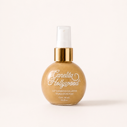 Frasco de 90 ml con dosificador del autobronceador tono intenso – Canelita Hollywood autobronceador intenso | Nova Oficial