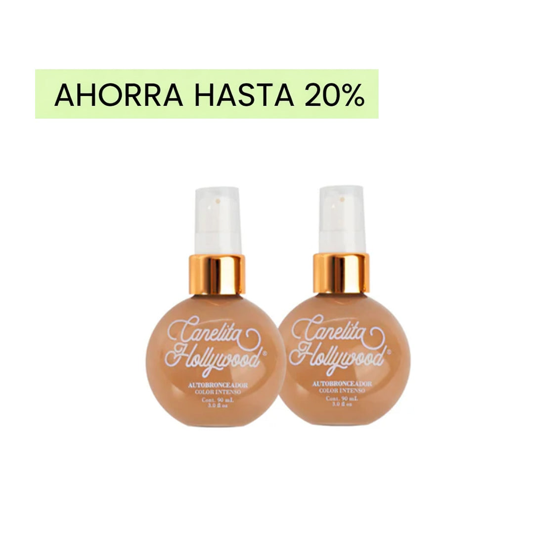 COMBO X2 CANELITA HOLLYWOOD® AUTOBRONCEADOR INTENSO