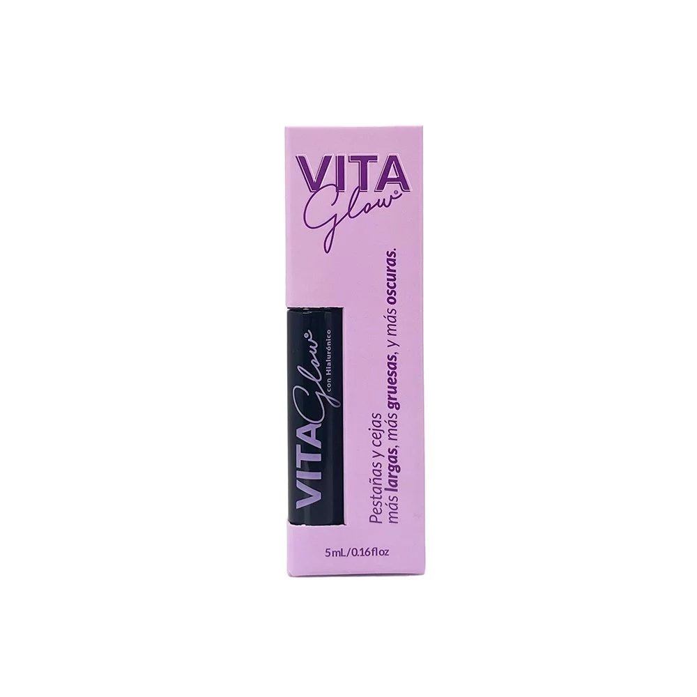 Caja del sérum para pestañas y cejas de 5 ml – VitaGlow gel para el crecimiento de pestañas | Nova Oficial